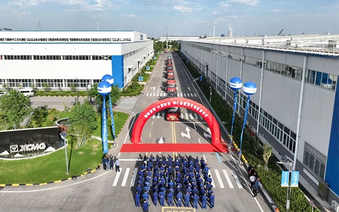 發(fā)車！100+徐工新能源電動叉車盛大交付