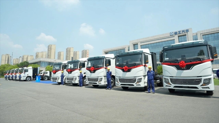 目的地：大西北！100臺徐工新能源重卡滿電啟程