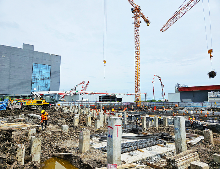 徐工泵車(chē)助建泰國(guó)工程