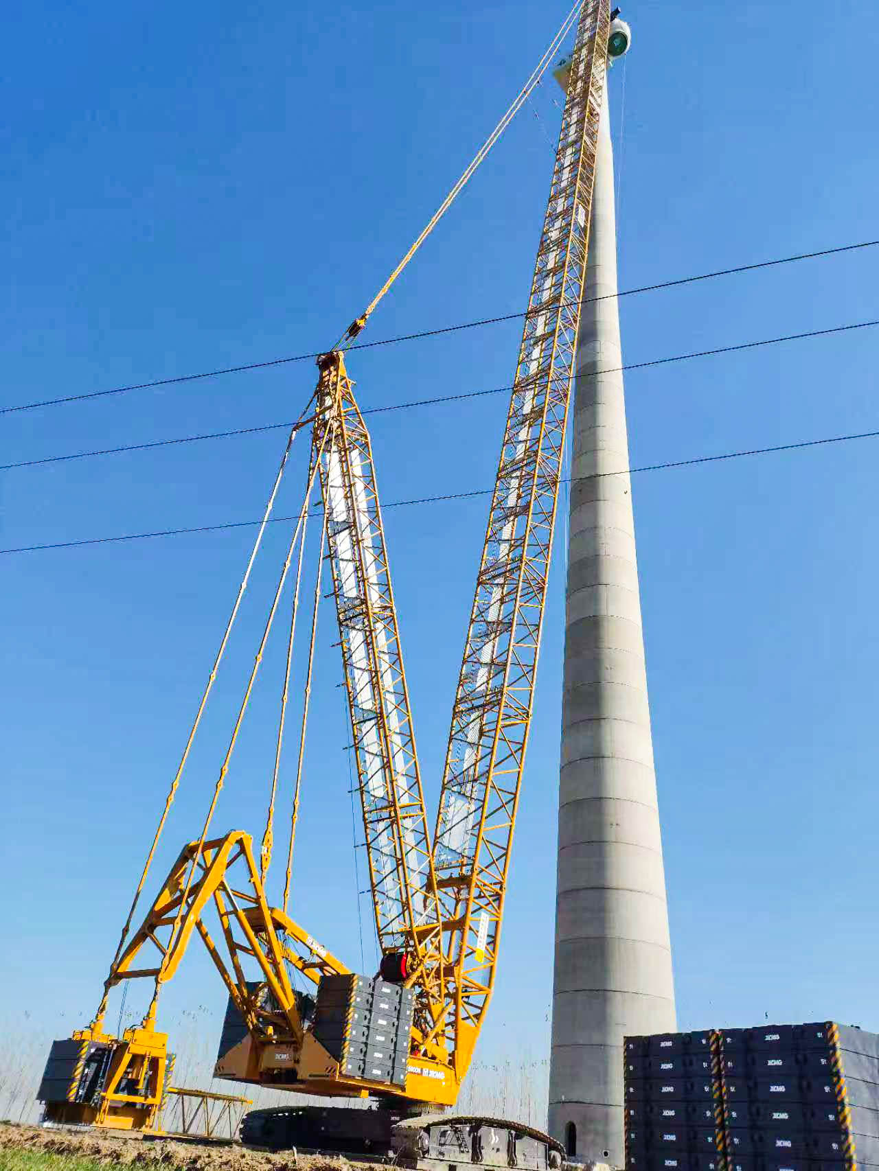 160米高空精準(zhǔn)“搭積木”：徐工XLC15000M分體吊裝6.25兆瓦風(fēng)機(jī)全紀(jì)錄