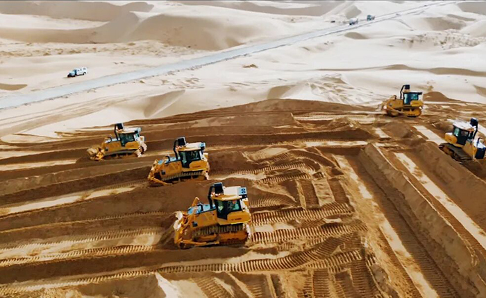 沙漠施工五大難題？徐工D170LGP沙漠型推土機(jī)硬核破解！